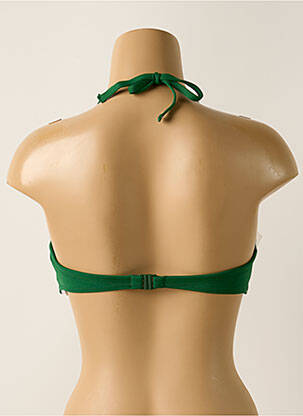 Haut de maillot de bain stretch haut bandeau vert YSABEL MORA femme