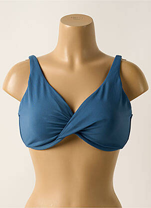Haut de maillot de bain stretch haut soutien-gorge emboitant bleu SEAFOLLY femme