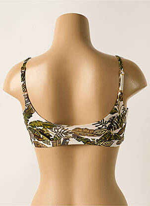 Haut de maillot de bain stretch haut bandeau beige KIWI femme