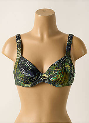 Haut de maillot de bain stretch haut soutien-gorge emboitant vert OLYMPIA femme