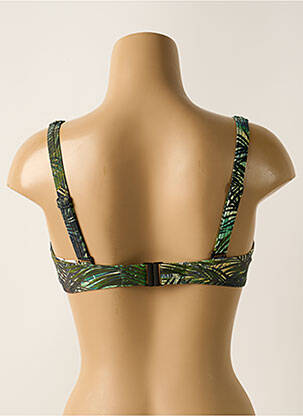 Haut de maillot de bain stretch haut soutien-gorge emboitant vert OLYMPIA femme