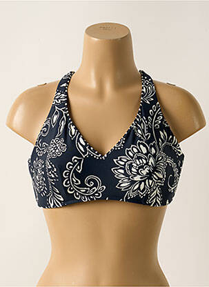 Haut de maillot de bain stretch haut soutien-gorge emboitant bleu SEAFOLLY femme