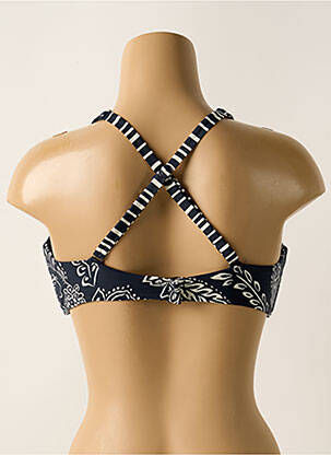 Haut de maillot de bain stretch haut soutien-gorge emboitant bleu SEAFOLLY femme