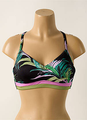 Haut de maillot de bain stretch haut soutien-gorge emboitant noir SEAFOLLY femme