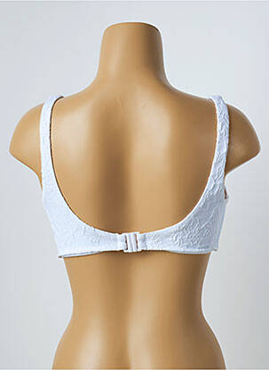 Haut de maillot de bain stretch haut soutien-gorge avec mousse de rembourrage amovible blanc YSABEL MORA femme
