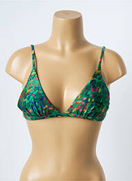 Haut de maillot de bain stretch haut soutien-gorge avec mousse de rembourrage amovible vert RIO DE SOL femme