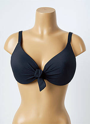 Haut de maillot de bain stretch haut soutien-gorge moulé bleu YSABEL MORA femme
