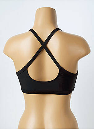 Haut de maillot de bain stretch haut soutien-gorge nageur noir PIHA femme