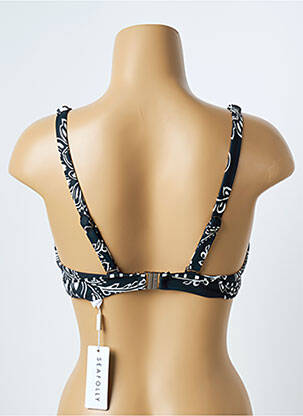 Haut de maillot de bain stretch haut soutien-gorge avec mousse de rembourrage amovible bleu SEAFOLLY femme