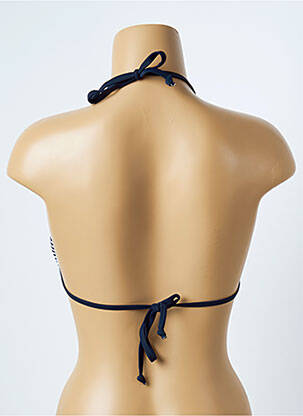 Haut de maillot de bain stretch haut soutien-gorge avec mousse de rembourrage amovible bleu LAGON BLEU femme