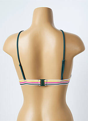 Haut de maillot de bain stretch haut soutien-gorge avec mousse de rembourrage amovible vert YSABEL MORA femme