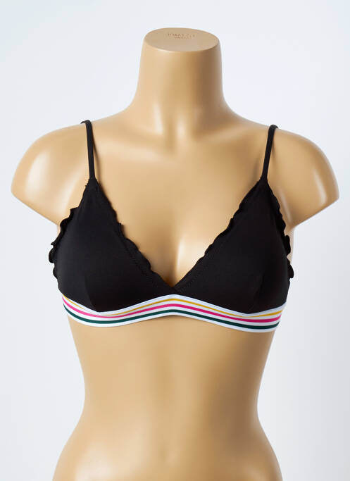 Haut de maillot de bain stretch haut soutien-gorge avec mousse de rembourrage amovible noir YSABEL MORA femme