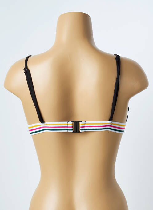 Haut de maillot de bain stretch haut soutien-gorge avec mousse de rembourrage amovible noir YSABEL MORA femme