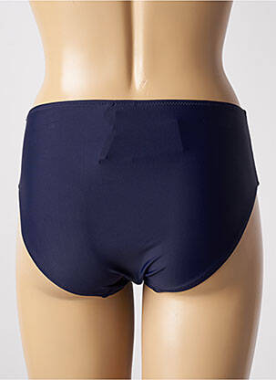 Bas de maillot de bain effet matière satinée culotte bleu YSABEL MORA femme