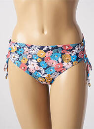 Bas de maillot de bain imprimé fleurs culotte bleu CYELL femme