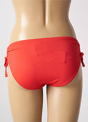 Bas de maillot de bain effet matière satinée culotte rouge YSABEL MORA femme
