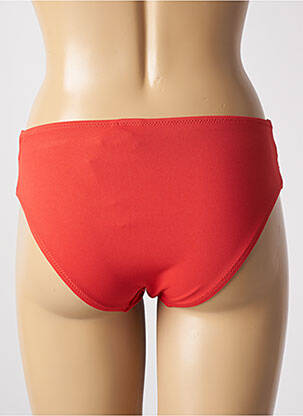 Bas de maillot de bain effet matière satinée culotte rouge YSABEL MORA femme