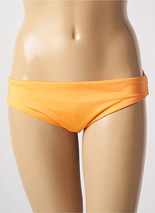 Bas de maillot de bain effet matière satinée culotte orange SEAFOLLY femme