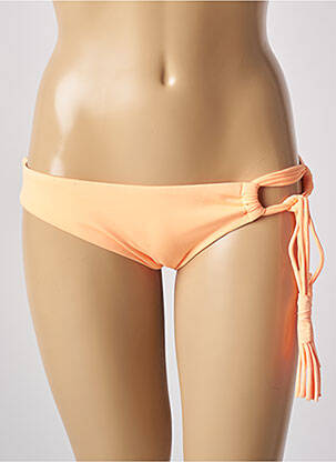 Bas de maillot de bain effet matière satinée culotte orange SEAFOLLY femme