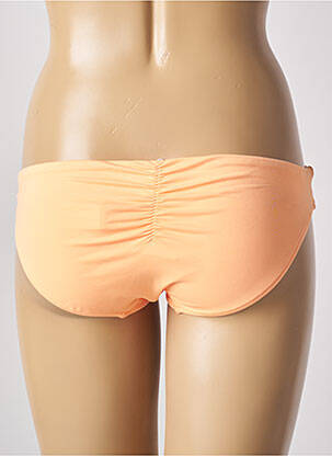 Bas de maillot de bain effet matière satinée culotte orange SEAFOLLY femme