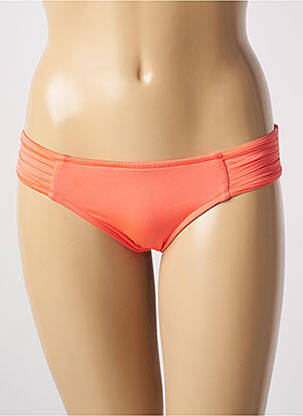 Bas de maillot de bain effet matière satinée culotte orange SEAFOLLY femme