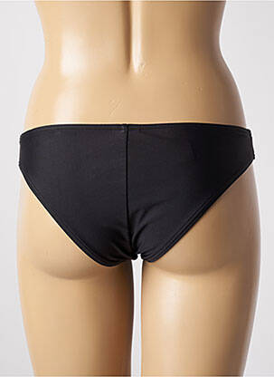 Bas de maillot de bain effet matière satinée culotte noir PIHA femme