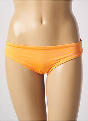 Bas de maillot de bain effet matière satinée culotte orange SEAFOLLY femme