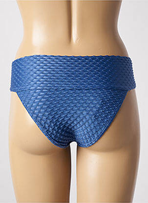Bas de maillot de bain effet matière satinée culotte bleu RIO DE SOL femme