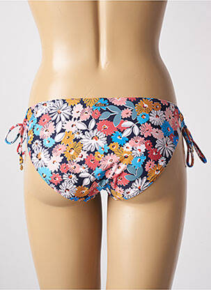 Bas de maillot de bain imprimé fleurs bikini bleu CYELL femme