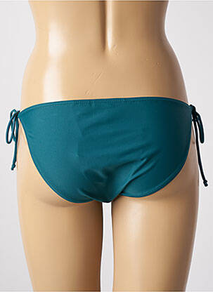 Bas de maillot de bain effet matière satinée bikini vert SUN PROJECT femme