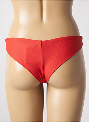 Bas de maillot de bain effet matière satinée culotte rouge SEAFOLLY femme