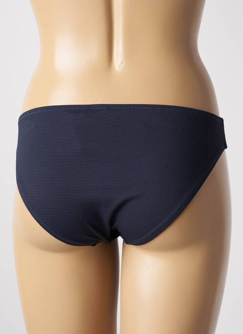 Bas de maillot de bain effet matière satinée culotte bleu YSABEL MORA femme