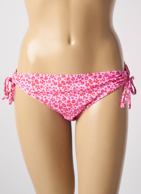 Bas de maillot de bain imprimé fleurs bikini rose PROTEST femme