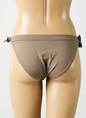 Bas de maillot de bain stretch bikini gris KIWI femme