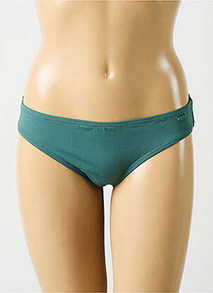 Bas de maillot de bain tissage satiné culotte vert PROTEST femme