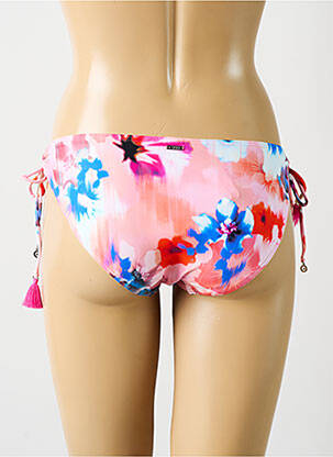 Bas de maillot de bain imprimé fleurs bikini rose CYELL femme