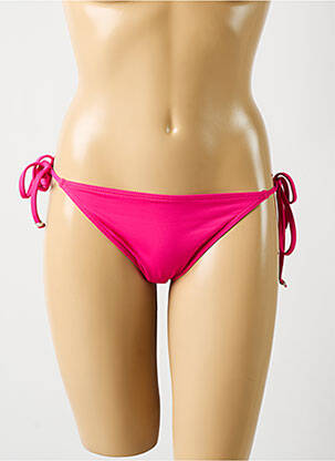 Bas de maillot de bain stretch bikini rose KIWI femme