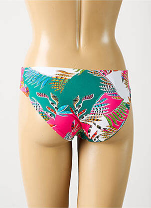 Bas de maillot de bain imprimé tie and dye culotte vert TESSY femme