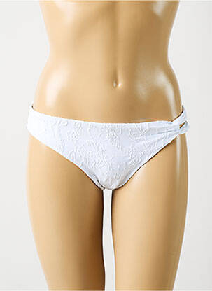 Bas de maillot de bain stretch culotte blanc YSABEL MORA femme