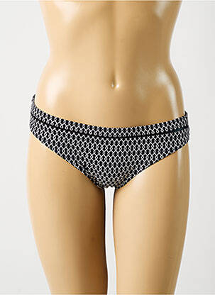 Bas de maillot de bain imprimé fantaisie culotte noir OLYMPIA femme