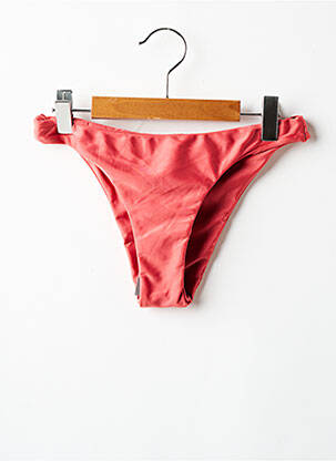 Bas de maillot de bain tissage satiné culotte rose RIO DE SOL femme