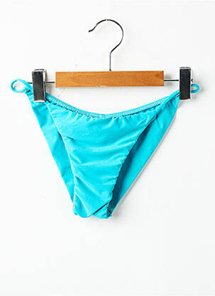 Bas de maillot de bain tissage satiné bikini bleu RIO DE SOL femme