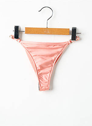 Bas de maillot de bain tissage satiné culotte rose RIO DE SOL femme
