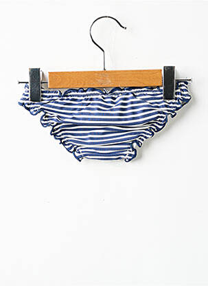 Bas de maillot de bain imprimé rayures bleu BORABORA fille