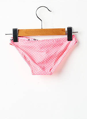 Bas de maillot de bain imprimé pois rose BORABORA fille
