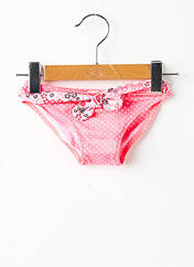 Bas de maillot de bain rose BORABORA pour fille seconde vue