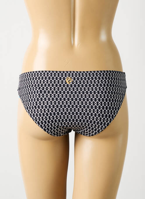 Bas de maillot de bain imprimé fantaisie culotte noir OLYMPIA femme