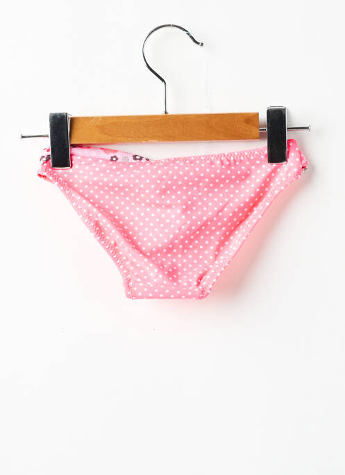 Bas de maillot de bain imprimé pois rose BORABORA fille