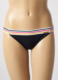 Bas de maillot de bain effet matière satinée culotte noir YSABEL MORA femme