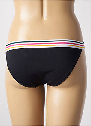 Bas de maillot de bain effet matière satinée culotte noir YSABEL MORA femme